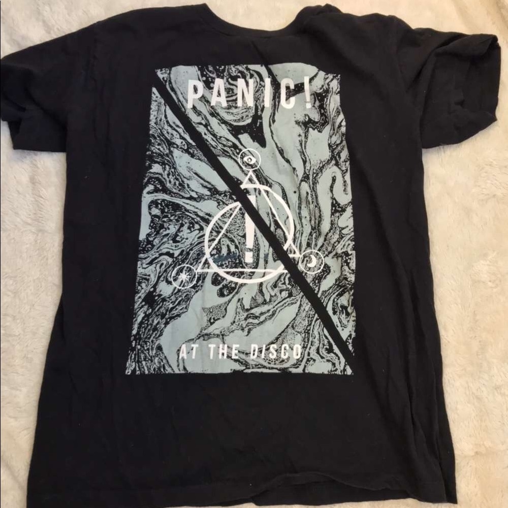Panic! At The Disco blue marble band tee